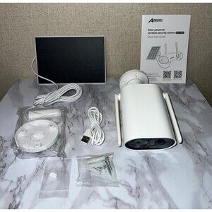 Security Cameras Wireless Outdoor with PR 180°, 2K Solar Security Camera Outd...